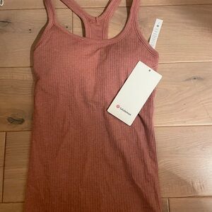 Lululemon racer back tank with bra shelf - NWT- size 2